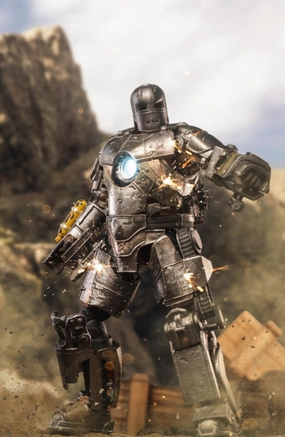 Steampunk Gadget 1:10 Iron Man Mark I Mk1 Action Toy