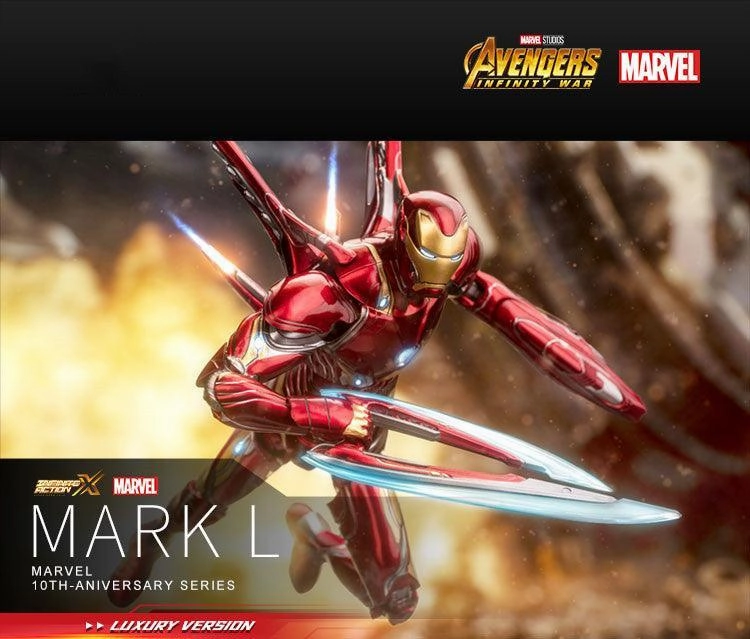 1:10 Iron Man Mark L Mk50 Deluxe Action Toy Themed Exhibit
