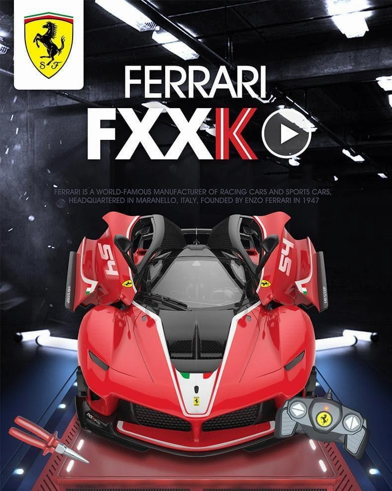 1:18 Ferrari FXXK EVO RC Car Assembly Kit Robot Object