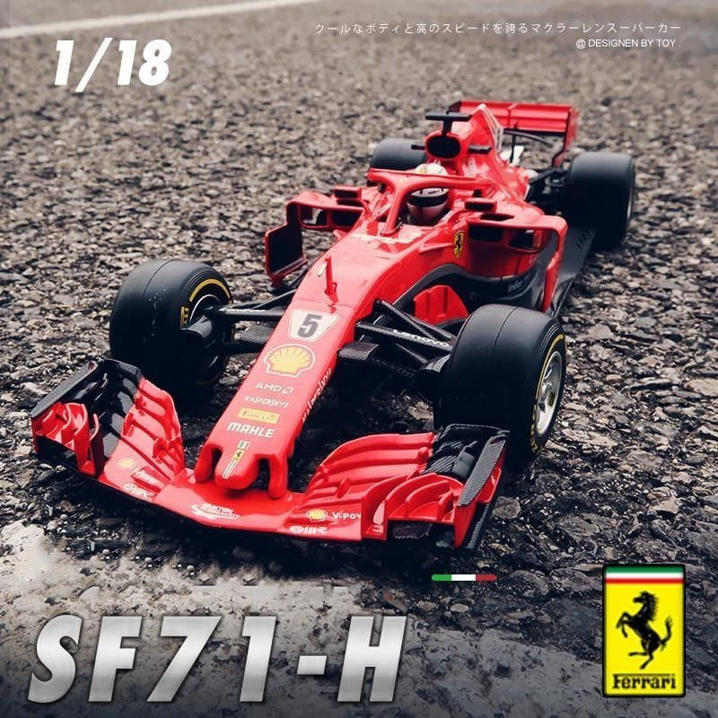 1:18 Ferrari Sebastian Vettel F1 SF71-H 2018 #5 Limited Display Sculpted Art