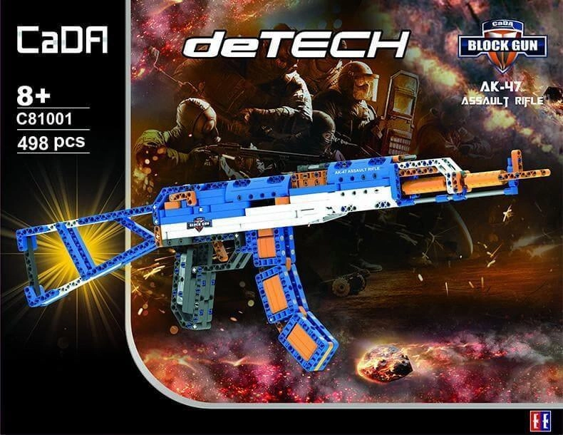 1:1 AK-47 Assault Rifle Machine Gun Building Blocks Set Video Game Adaptation Limited Sculpture