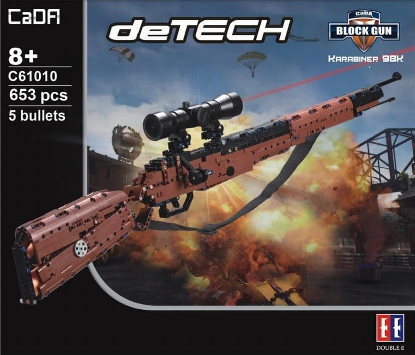 1:1 Mauser Karabiner 98k Sniper Rifle Gun Building Blocks Set Kitchen Decor Geek Culture