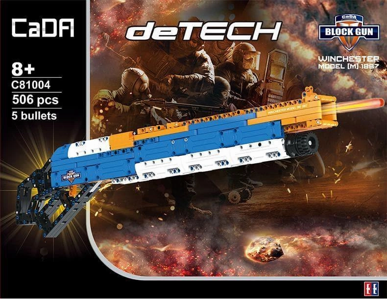 1:1 Winchester Model 1887 Shotgun Building Blocks Set Rubber Toy