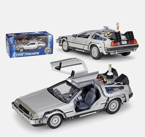 1:24 DMC DeLorean Time Machine Alloy Model Car Animation Cel Wildlife Model
