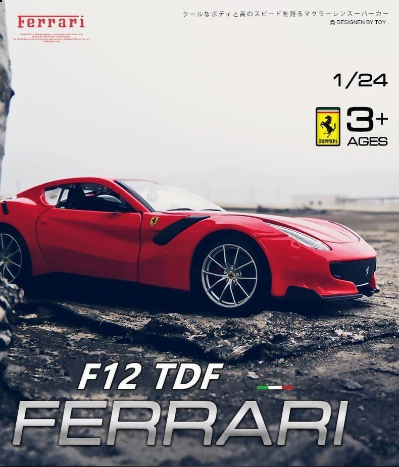 1:24 Ferrari F12 TDF Alloy Model Car Wholesale Price Character Figure