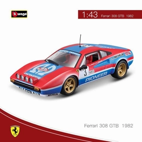 Chibi Model 1:43 Ferrari 308 GTB Monte-Carlo 1982 Alloy Model Car
