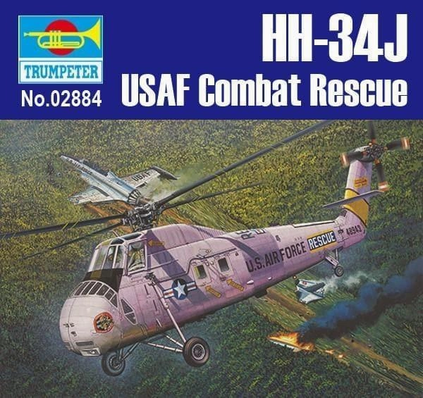 Serious Investor 1:48 HH-34J USAF Combat Rescue Rotorcraft Assembly Kit