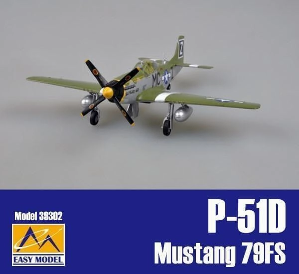 1:48 P-51D Mustang 79FS Fighter Historical Figure