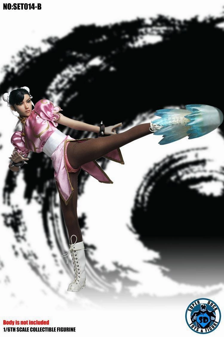 1:6 Chun-Li Pink Seamless Figure Action Collection
