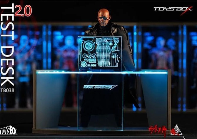 Monster Figure 1:6 Iron Man Workshop Scene Test Desk 2.0