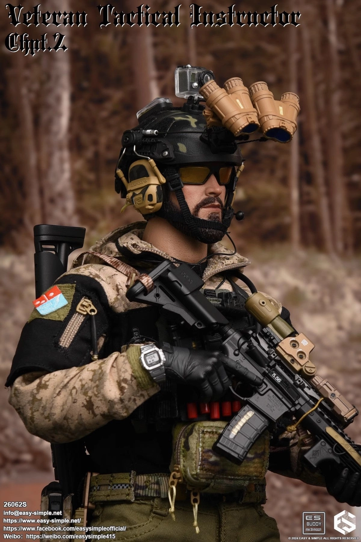 1:6 Veteran Tactical Instructor Action Figure (S Version) Premium product Loyal Friend