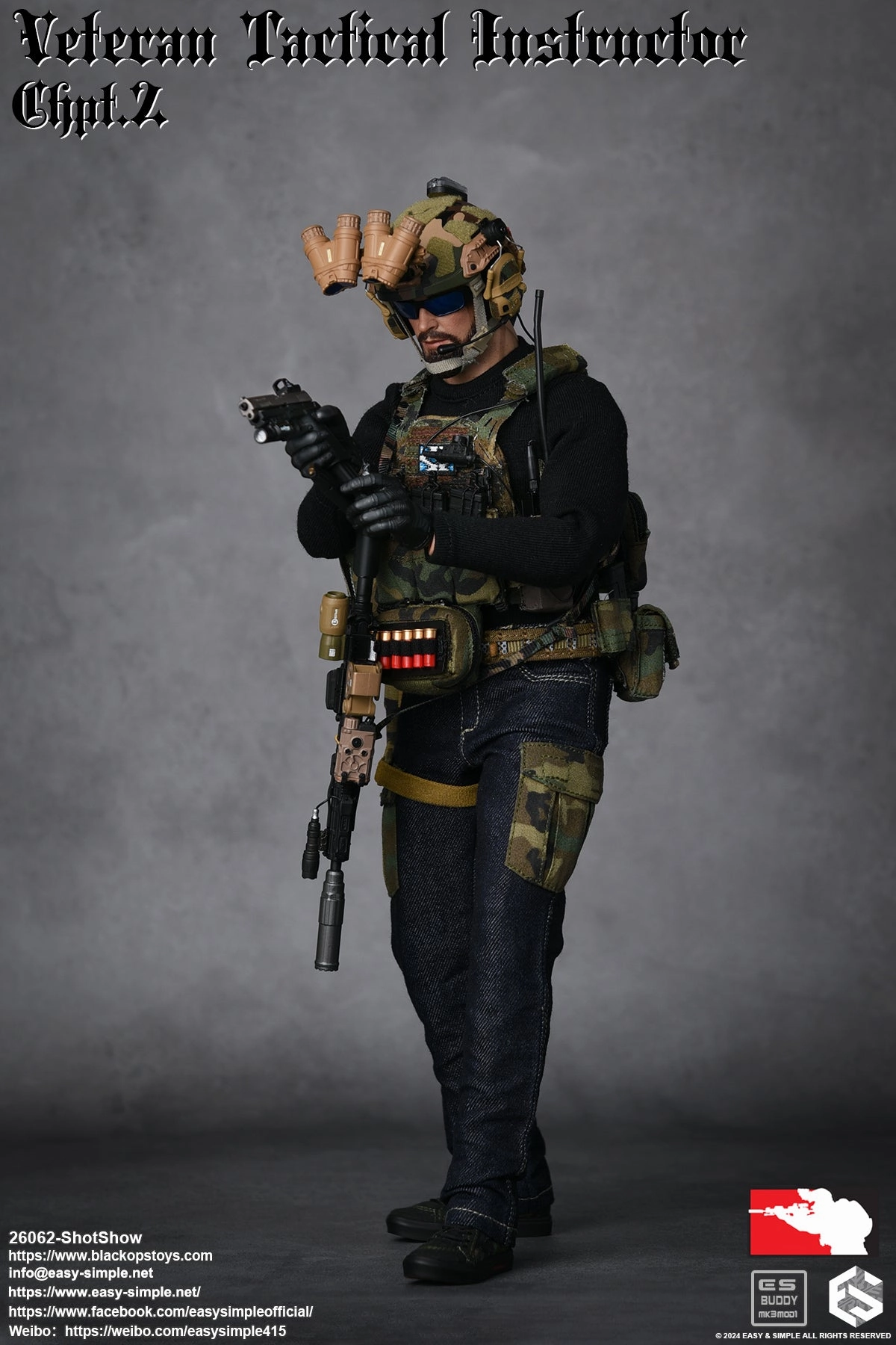 1:6 Veteran Tactical Instructor Action Figure (SS ShotShow Version) Independent Artist Chibi Figure