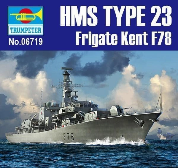 Chibi Decor 1:700 HMS TYPE 23 Frigate Kent F78 Warship Assembly Kit