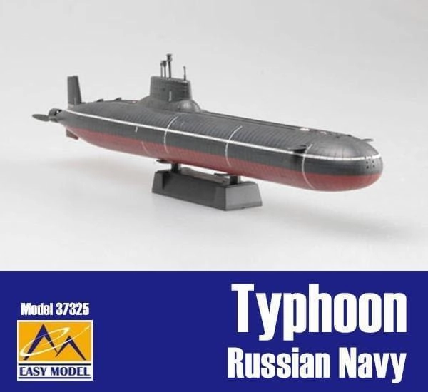 1:700 Russian Navy Typhoon Class Submarine Museum Replica Modern Technique
