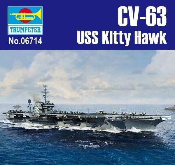 Museum Quality PVC Unit 1:700 USS Kitty Hawk CV-63 Assembly Kit