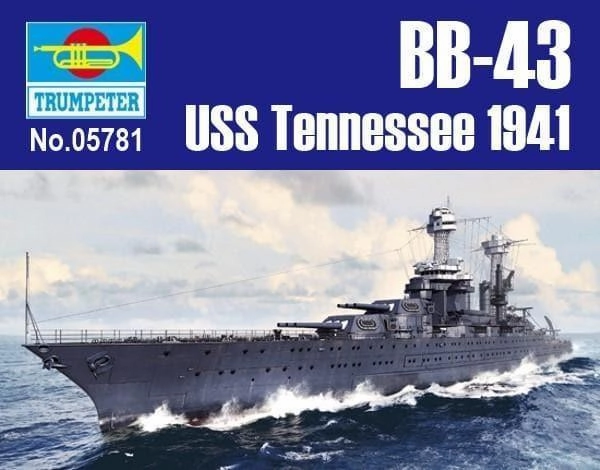 Superhero Figure Robot Creation 1:700 USS Tennessee BB-43 1941 Warship Assembly Kit