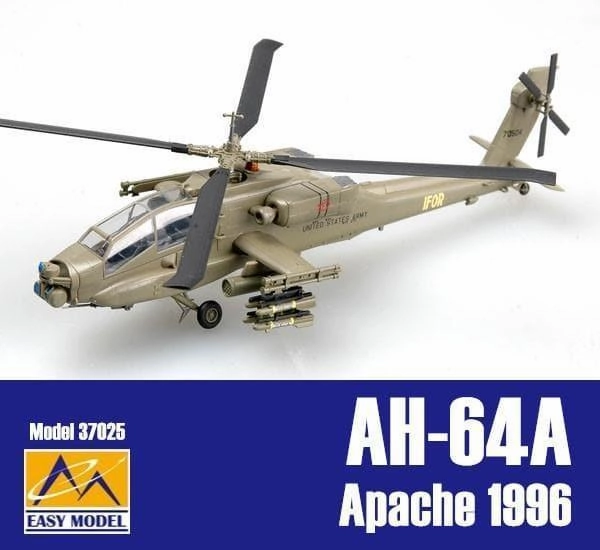1:72 AH-64A Apache Bosnia 1996 Rotorcraft Horror Monster Designer Decor