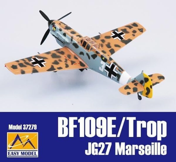 1:72 BF109E/Trop JG27 Marseille Fighter Superhero Unit Action Collection
