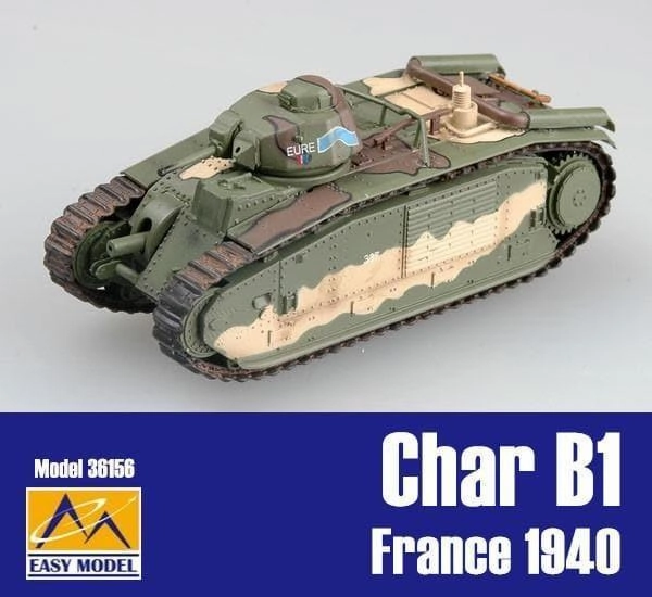 1:72 Char B1 bis 337 EURE France 1940 Heavy Tank Artisanal Product Interchangeable Part