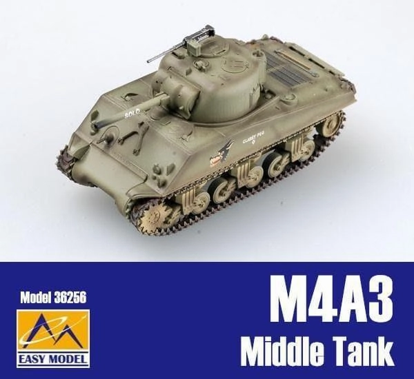 VR Experience Art Goods 1:72 M4A3 Middle Tank