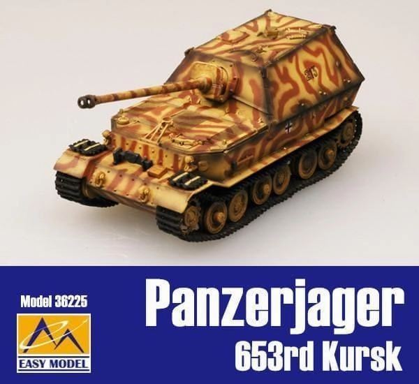 1:72 Panzerjager Ferdinand 653rd Kursk Tank Artistic expression Anime Model