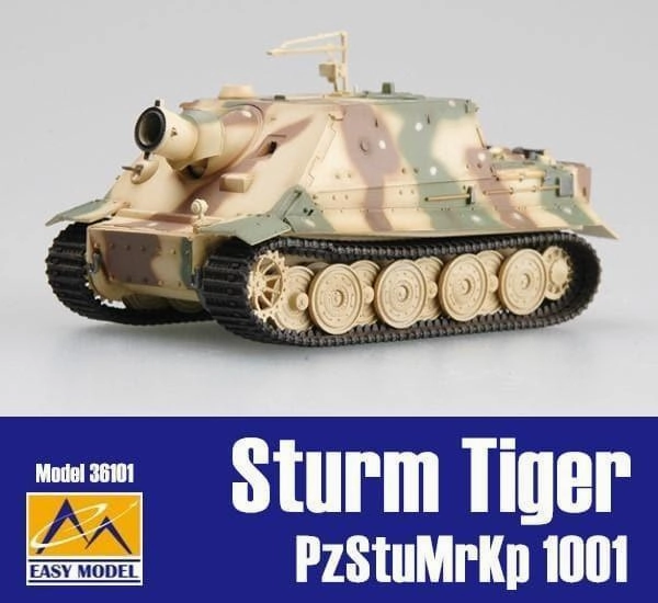 Multi Pose 1:72 Sturm Tiger PzStuMrKp 1001 Camouflage Tank