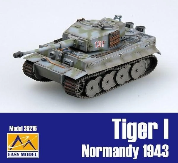 1:72 Tiger I Middle Type sPzAbt101 Normandy 1943 Tank Movie Figure