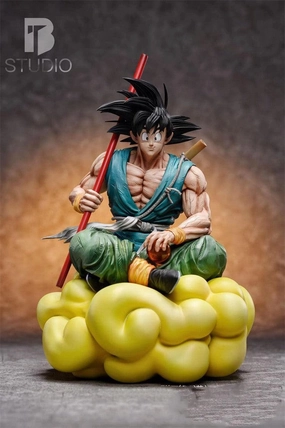 1:8 Son Goku Sitting Figure Statue Weapon Prop PC Game