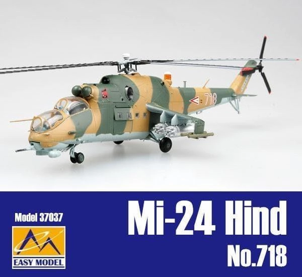 1:72 Hungarian Air Force Mi-24 Hind Rotorcraft Sci-Fi Model Hobby Figure