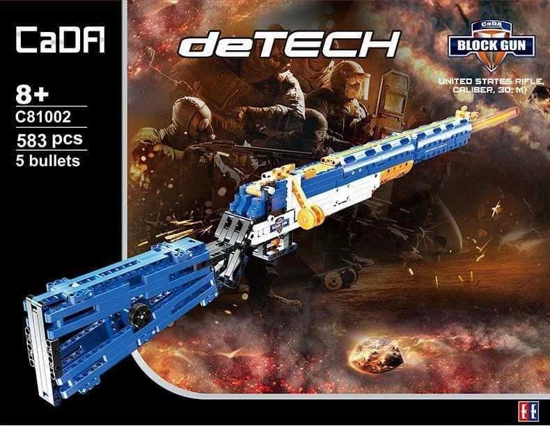 1:1 M1 Garand Assault Rifle Caliber Gun Building Blocks Set Anime Toy Collectible Creation