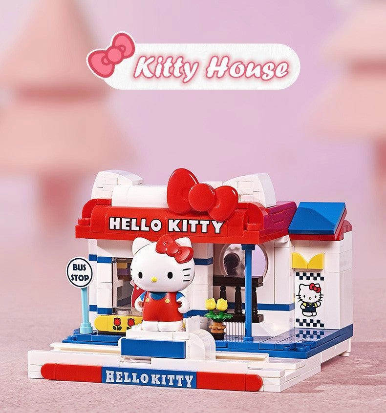 Kuppy Hello Kitty Boutique House Building Blocks Set Dynamic Pose Archival Quality