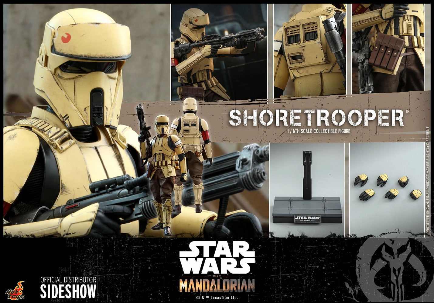 Hot Toys 1/6 Star Wars The Mandalorian Season 2 Shoretrooper Sixth Scale Figure TMS031 Light Up Feature