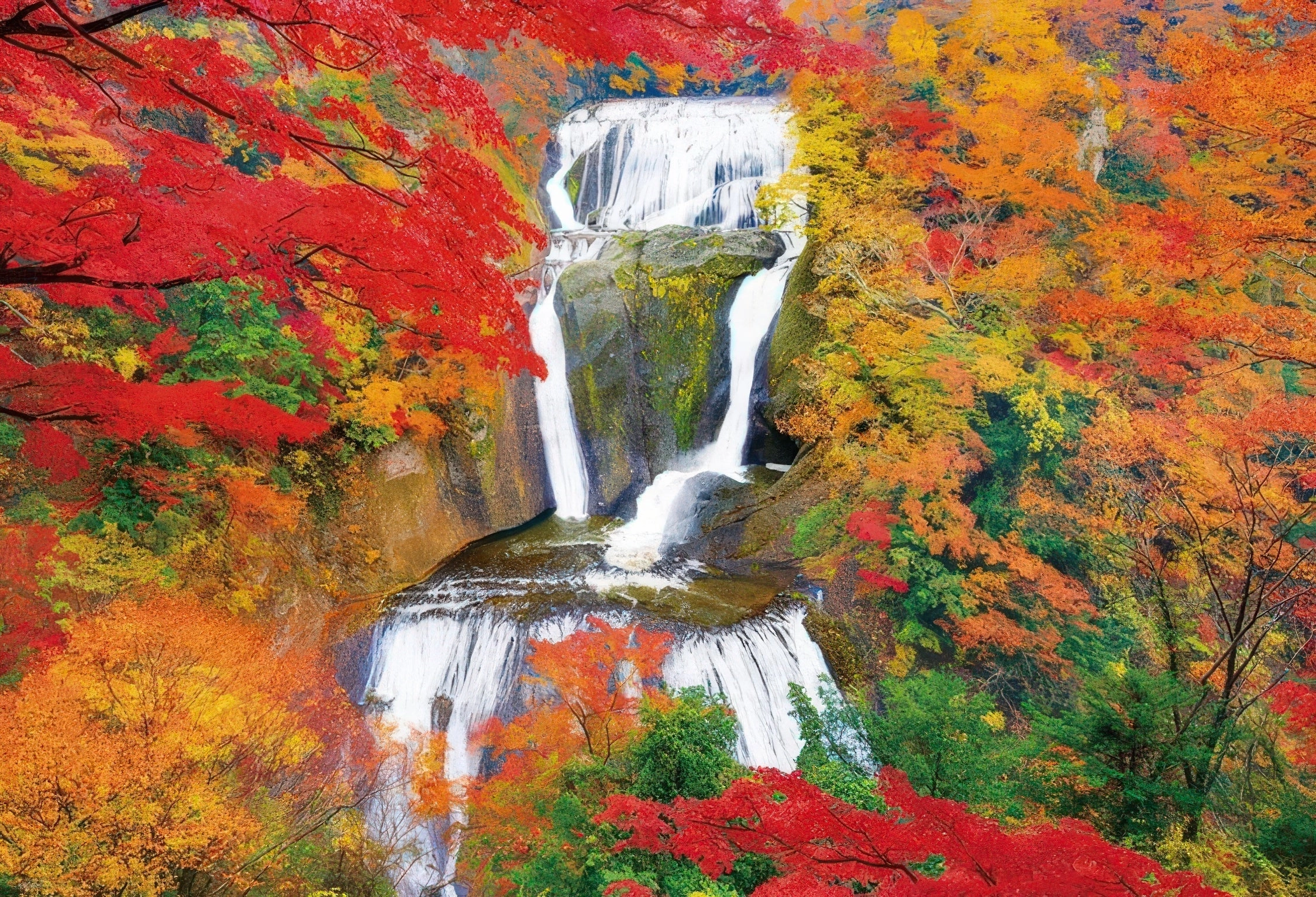 DC Hero Beverly 1000-114??Fukuroda Falls in Autumn??1000 Pieces Jigsaw Puzzle
