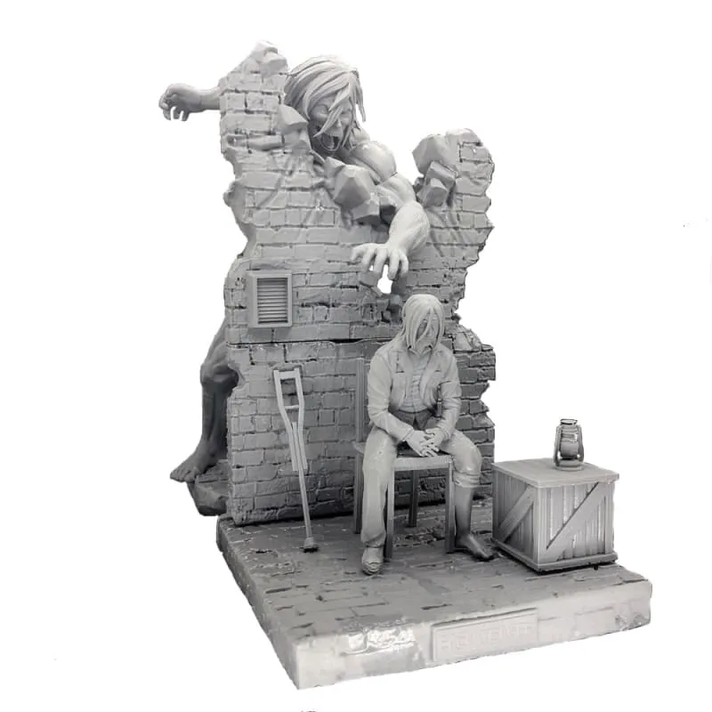Toy Museum Figurine en r??sine Titan Assailant et Eren Jaeger - Attaque des Titans?