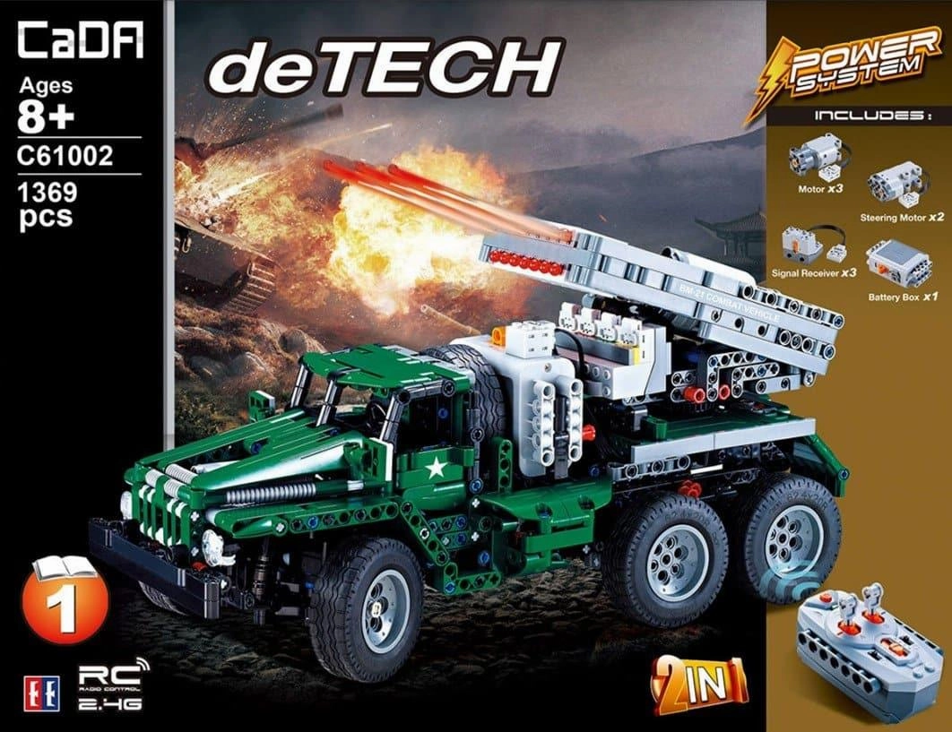 Bookshelf Accent BM-21 Grad Rocket Launcher Building Blocks Set