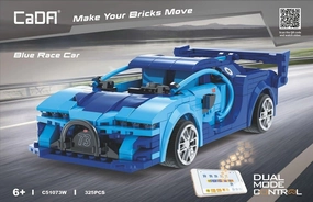 Bugatti Veyron Blue Race Car Building Blocks Set Series Set Museum Standard