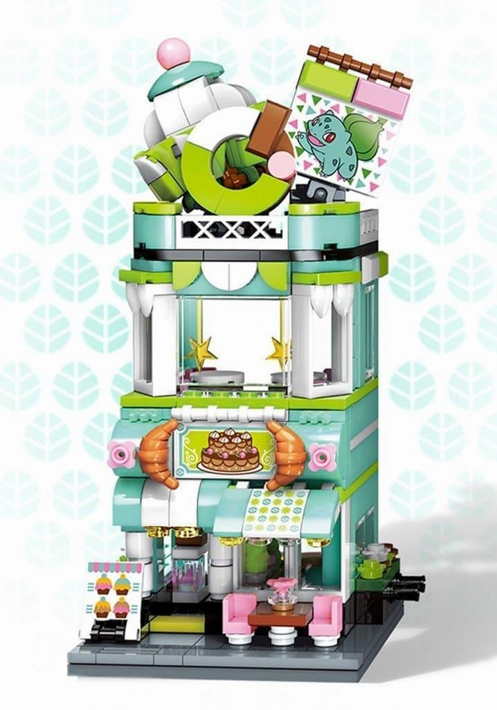 Bulbasaur Dessert Food Street Scene Building Blocks Set Congratulations Present