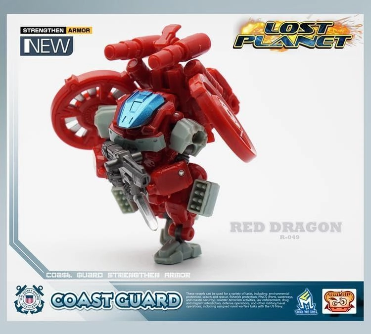 CG-02 Coast Guard R-049 Red Dragon PVC Creation Resin Statue