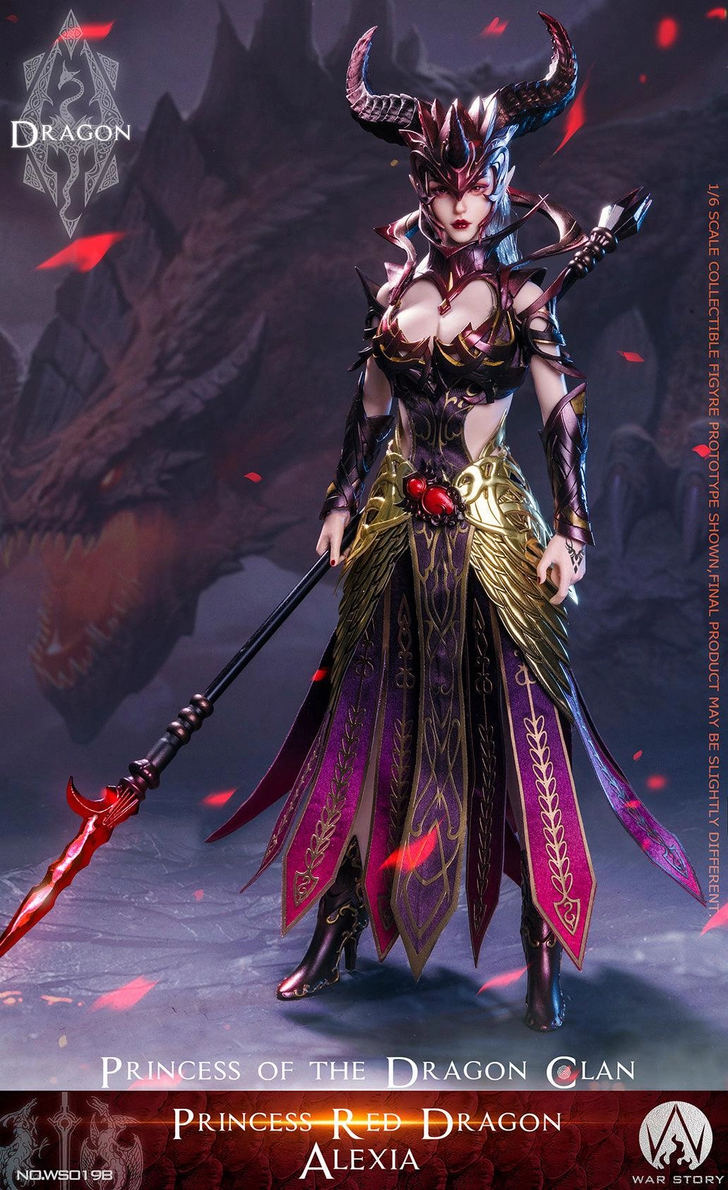 PVC Display Limited Collectible 1:6 Alexia Princess Red Dragon Seamless Figure