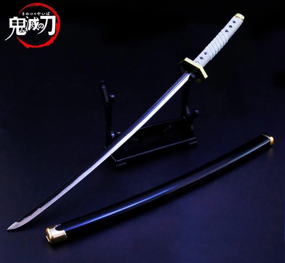 Interchangeable Part Bookshelf Accent Sabito Nichirin Blade Sword Metal Replica