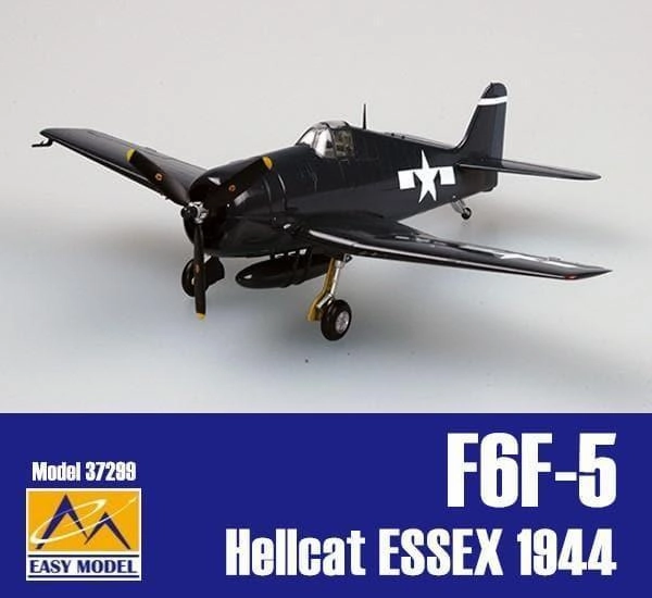 PVC Piece 1:72 F6F-5 Hellcat CVG-15 USS ESSEX 1944 Fighter