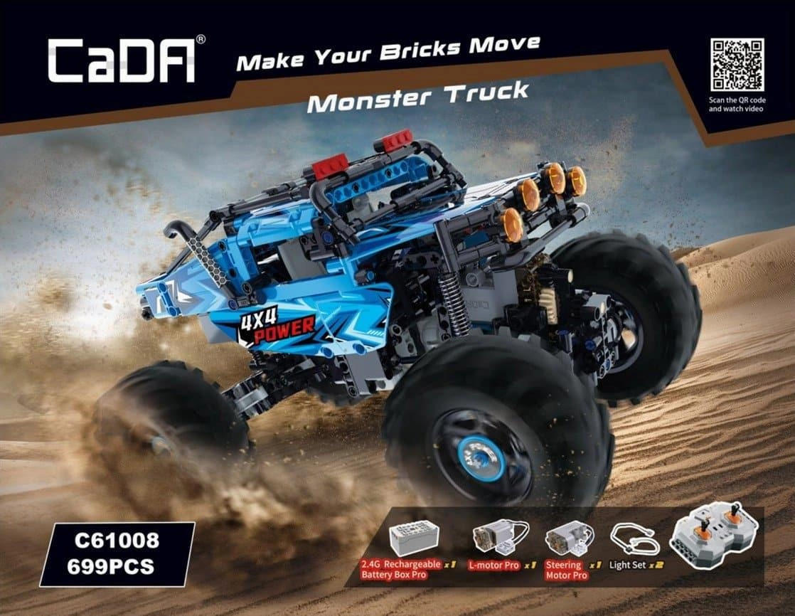 Monster Buggy Off-Roader Building Blocks Set Fantasy Unit Science fiction