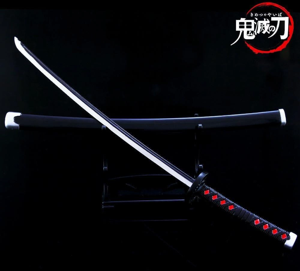 Limited Creation Kamado Tanjiro Black Sword Nichirin Blade Metal Replica