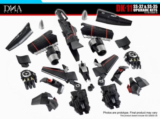 DNA Design DK-11 Upgrade Kit for Studio Series Jetfire & Optimus SS-32 SS-35 Monochrome Design
