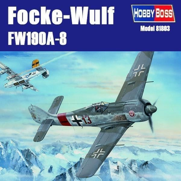 1:18 Focke-Wulf FW190A-8 Fighter Assembly Kit Family friendly Game Merchandise