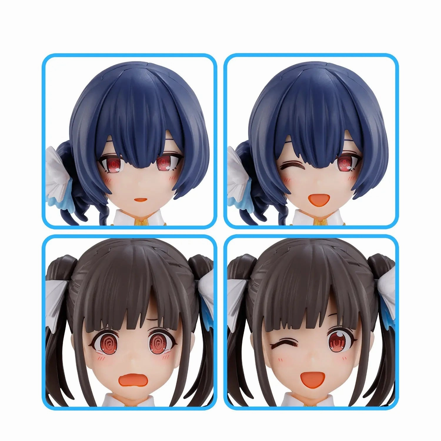 Bandai 30 Minutes Sisters 30MS The Idolmaster: Shiny Colors Option Hair Style & Face Parts (Chiyoko Sonoda & Rinze Morino) Accesory Model Kit Collectible Unit