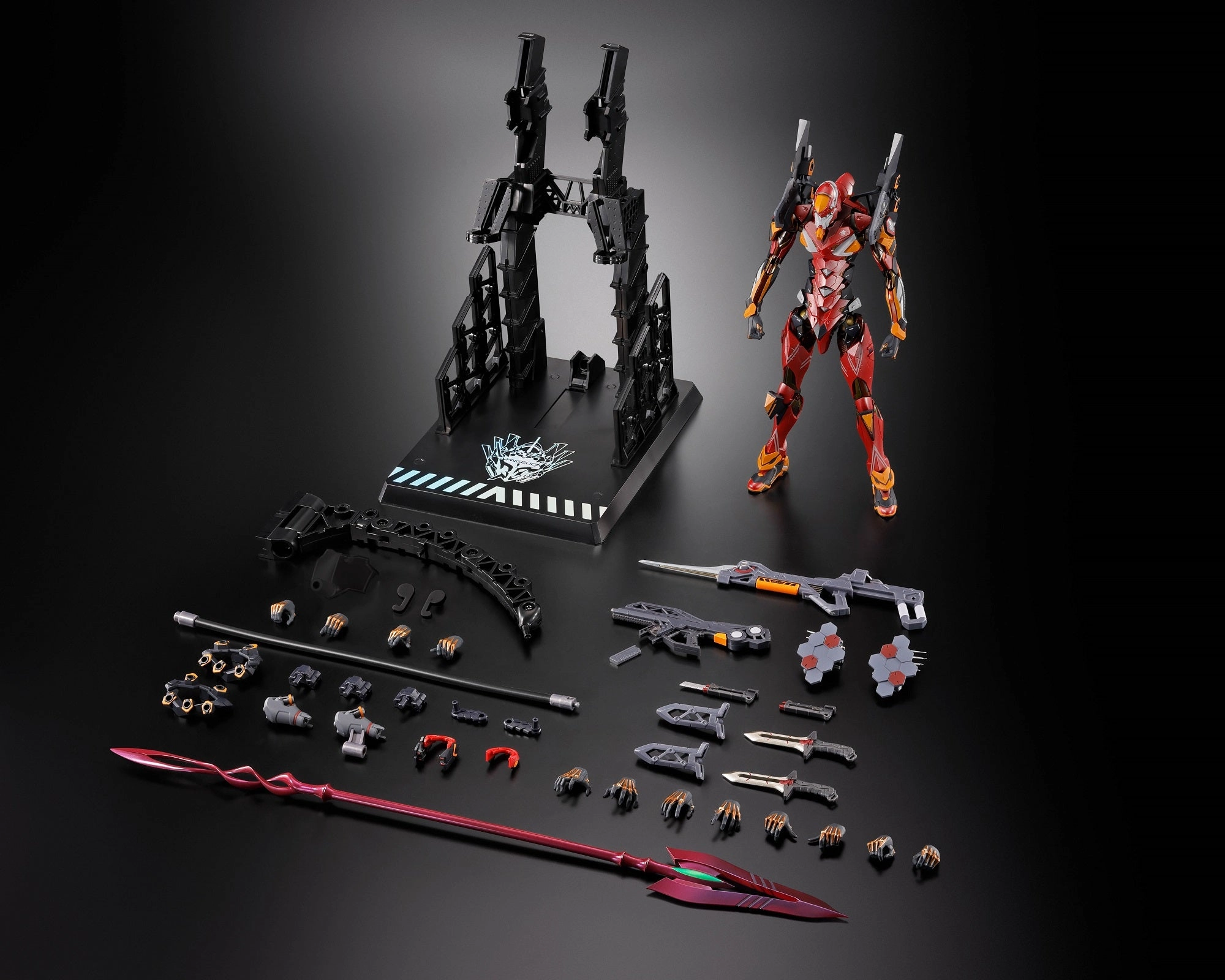 Bandai Metal Build Evangelion EVA-02 Production Model (30th with the Spear of Cassius) Action Figure Baroque Figure Legendary Status