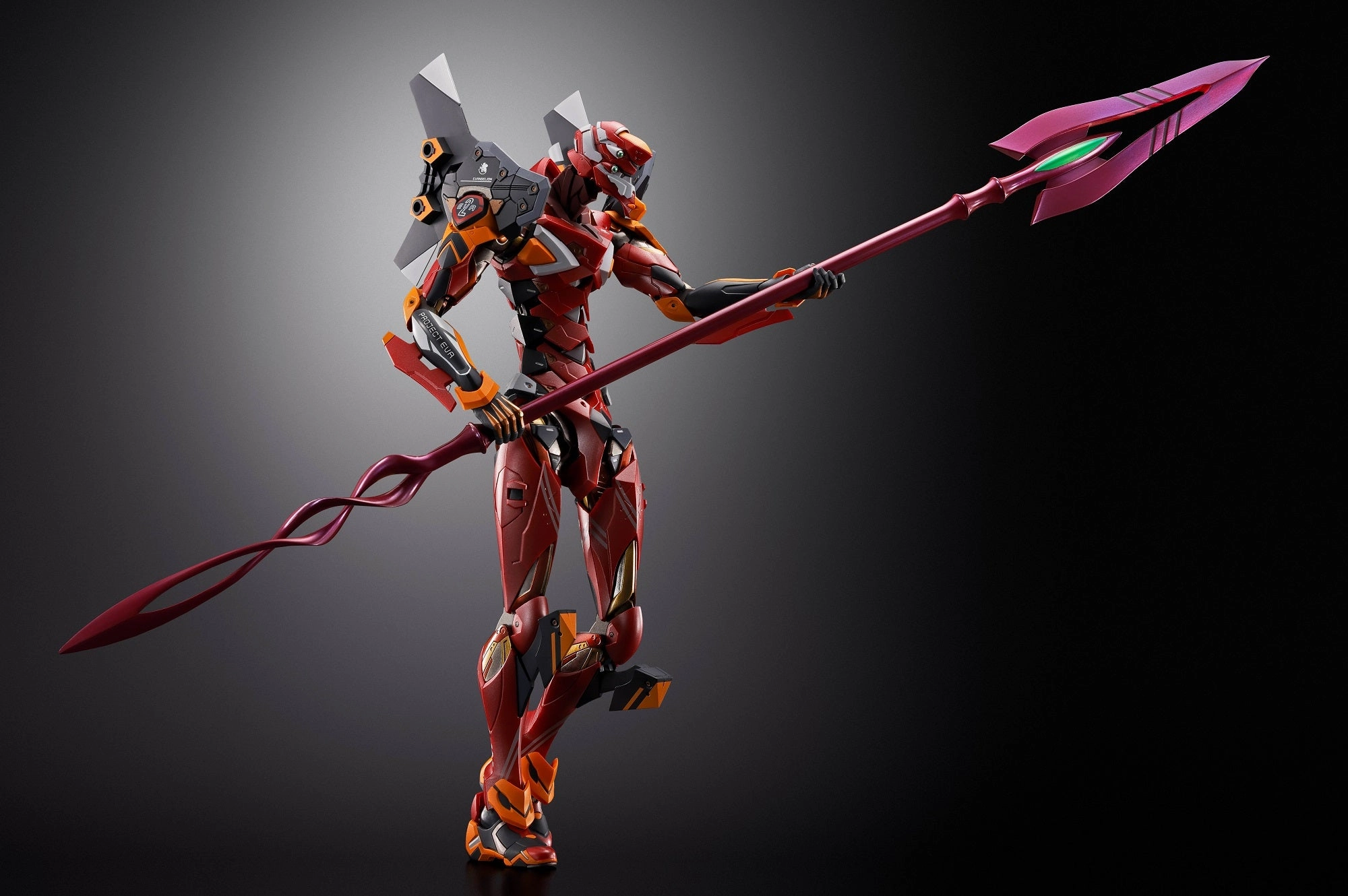 Collectible Art Anime Decor Bandai Metal Build Evangelion EVA-02 Production Model (30th with the Spear of Cassius) Action Figure