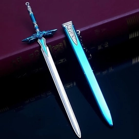 Crypto Art Mythical Figure Eugeo Blue Rose Metal Sword Replica