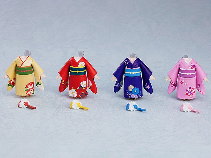 Premium item Wood Carving Nendoroid More Dress Up Coming of Age Ceremony Furisode Box Set of 4